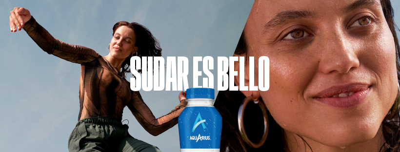 Aquarius  lanza #SudarEsBello en España con Sra Rushmore y Essence Mediacom